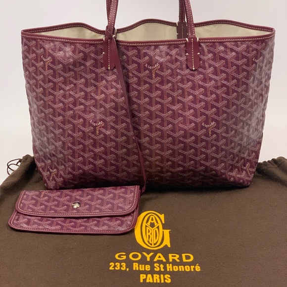 Authentic Goyard St Louis PM Bordeaux with pouch - Picture 1 of 8